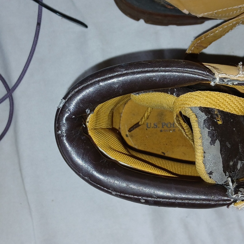 U.S. Polo Assn. Tan and Black High-Top Boots Size 13 - Picture 5 of 7